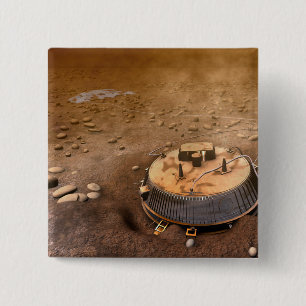 Artistisch concept vierkante button 5,1 cm