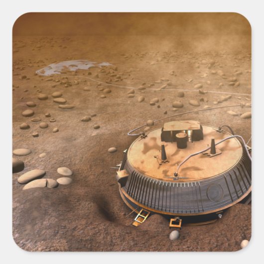 Artistisch concept vierkante sticker (Voorkant)