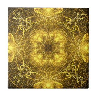 Artistisch Decoratief Gold Fractal Design_Tegels Tegeltje
