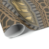 Artistisch etnisch patroon cadeaupapier (Rol Hoek)