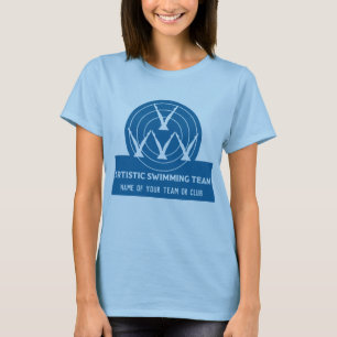 Artistisch gesynchroniseerd zwemclubteam t-shirt