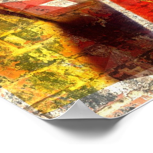 Artistisch gitaar Poster (Hoek)