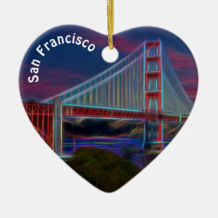 Artistisch, Golden Gate Bridge, San Francisco Keramisch Ornament
