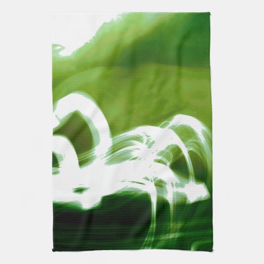 "Artistisch groen" Theedoek (Verticaal)