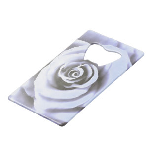 Artistisch groot Bleek blauw Roos Creditkaart Flessenopener