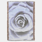 Artistisch groot Bleek blauw Roos Deken (Voorkant Verticaal)
