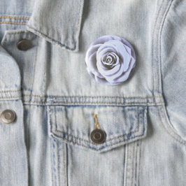 Artistisch groot Bleek blauw Roos Ronde Button 5,7 Cm