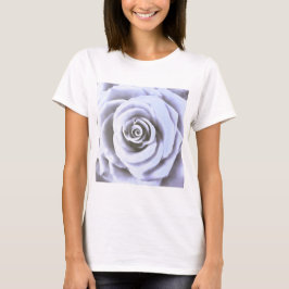 Artistisch groot Bleek blauw Roos T-shirt