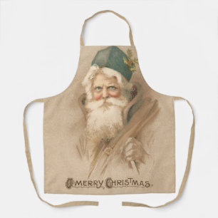 Artistisch  kerstportret schort