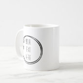 Artistisch Lijst Creëer uw eigen koffie-Mok Koffiemok (Voorkant links)