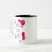 Artistisch Lijst Creëer uw eigen tweetone koffie-M Tweekleurige Koffiemok (Voorkant links)