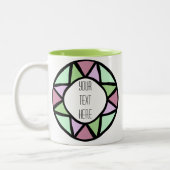 Artistisch Lijst Creëer uw eigen tweetone koffie-M Tweekleurige Koffiemok (Links)