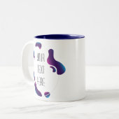 Artistisch Lijst Creëer uw eigen tweetone koffie-M Tweekleurige Koffiemok (Voorkant links)