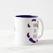 Artistisch Lijst Creëer uw eigen tweetone koffie-M Tweekleurige Koffiemok (Voorkant rechts)