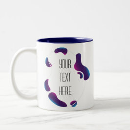 Artistisch Lijst Creëer uw eigen tweetone koffie-M Tweekleurige Koffiemok