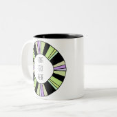 Artistisch Lijst Creëer uw eigen tweetone koffie-M Tweekleurige Koffiemok (Voorkant links)