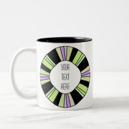 Artistisch Lijst Creëer uw eigen tweetone koffie-M Tweekleurige Koffiemok