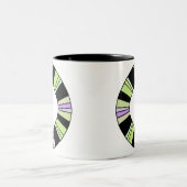 Artistisch Lijst Creëer uw eigen tweetone koffie-M Tweekleurige Koffiemok (Center)