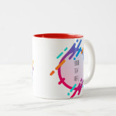 Artistisch Lijst Creëer uw eigen tweetone koffie-M Tweekleurige Koffiemok (Voorkant rechts)