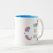 Artistisch Lijst Creëer uw eigen tweetone koffie-M Tweekleurige Koffiemok (Voorkant rechts)