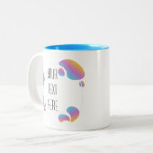 Artistisch Lijst Creëer uw eigen tweetone koffie-M Tweekleurige Koffiemok (Voorkant links)