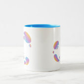 Artistisch Lijst Creëer uw eigen tweetone koffie-M Tweekleurige Koffiemok (Center)