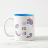 Artistisch Lijst Creëer uw eigen tweetone koffie-M Tweekleurige Koffiemok (Links)