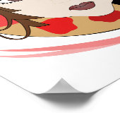 Artistisch meisje in het rood poster (Hoek)