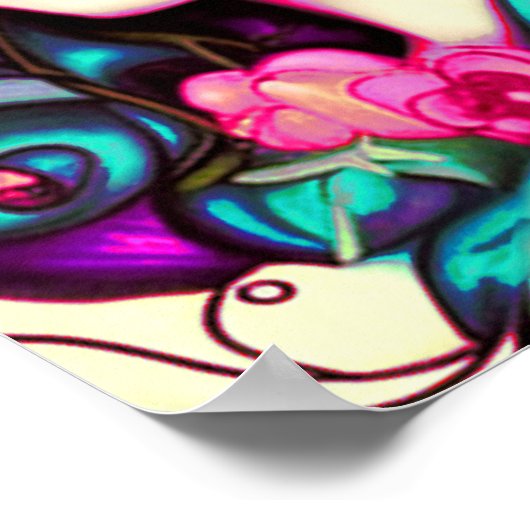 Artistisch meisje poster (Hoek)