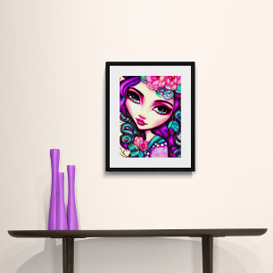 Artistisch meisje poster
