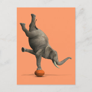 Artistisch olifant briefkaart