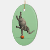 Artistisch olifant keramisch ornament (Links)