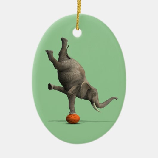 Artistisch olifant keramisch ornament (Voorkant)
