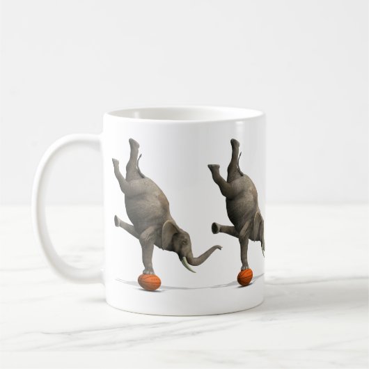 Artistisch olifant koffiemok (Links)