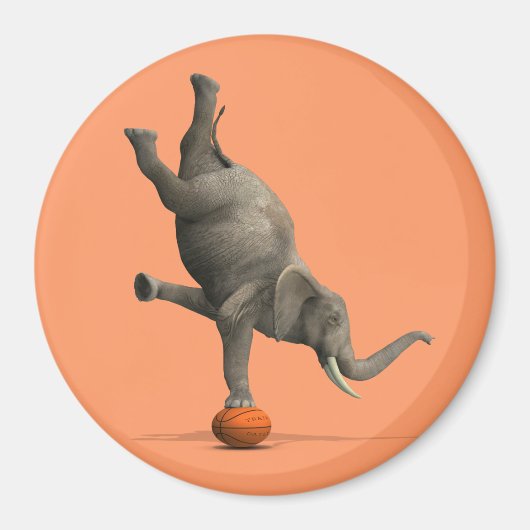 Artistisch olifant magneet (Voorkant)