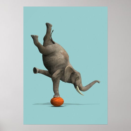 Artistisch olifant poster (Voorkant)