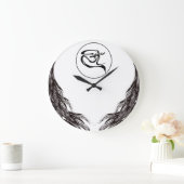 Artistisch Om-symbool, zwarte kleur Grote Klok (Huis)