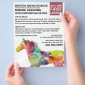 Artistisch paard, Riding Instructor, Academie Flyer (Hand)