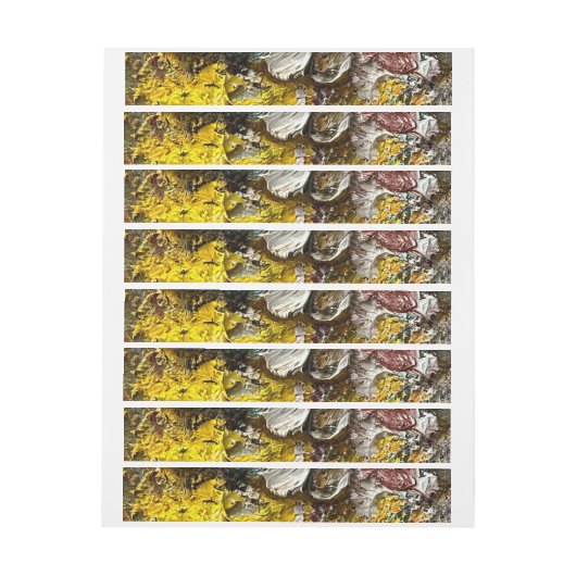 Artistisch palet #1 adreslabel wikkel (Vel)