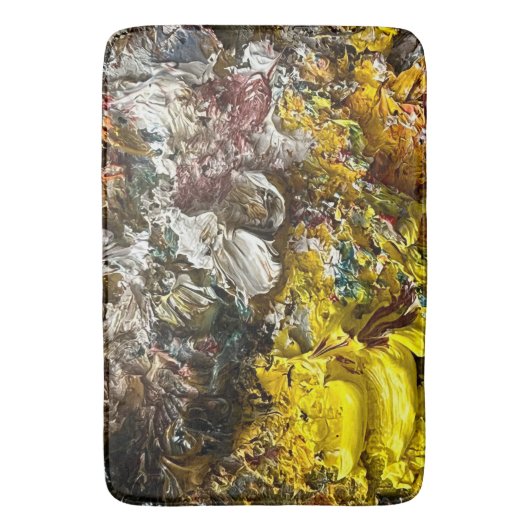 Artistisch palet #1 badmat (Voorkant Verticaal)