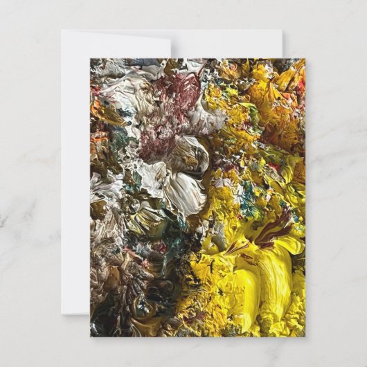 Artistisch palet #1 bedankkaart (Voorkant)