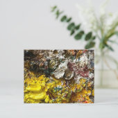 Artistisch palet #1 briefkaart (Staand voorkant)