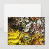 Artistisch palet #1 briefkaart (Voorkant / Achterkant)