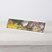 Artistisch palet #1 bureau naambordje (Voorkant)