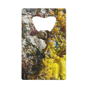 Artistisch palet #1 creditkaart flessenopener