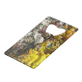 Artistisch palet #1 creditkaart flessenopener (Voorkant Gekanteld)