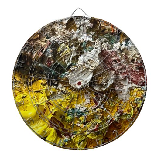 Artistisch palet #1 dartbord (Voorkant)