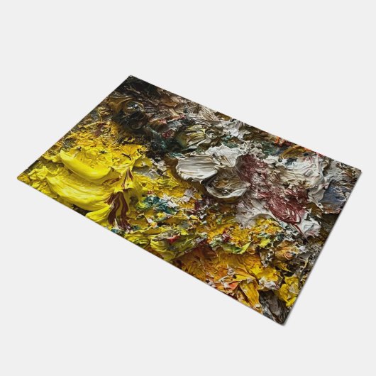 Artistisch palet #1 deurmat (Schuin)