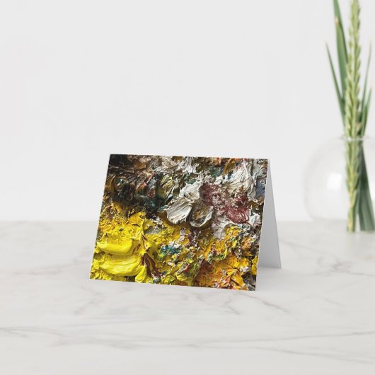 Artistisch palet #1 feestdagen kaart (Voorkant)