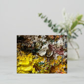 Artistisch palet #1 folie feestdagen briefkaart (Staand Voorkant)